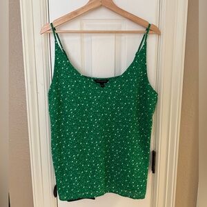 Banana Republic Vibrant Green Floral Camisole